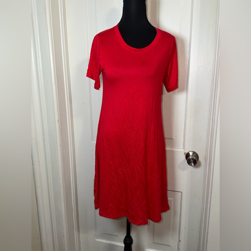NWT women's size small‎ Molerain Elegant Red Women's Dress, t shirt dress